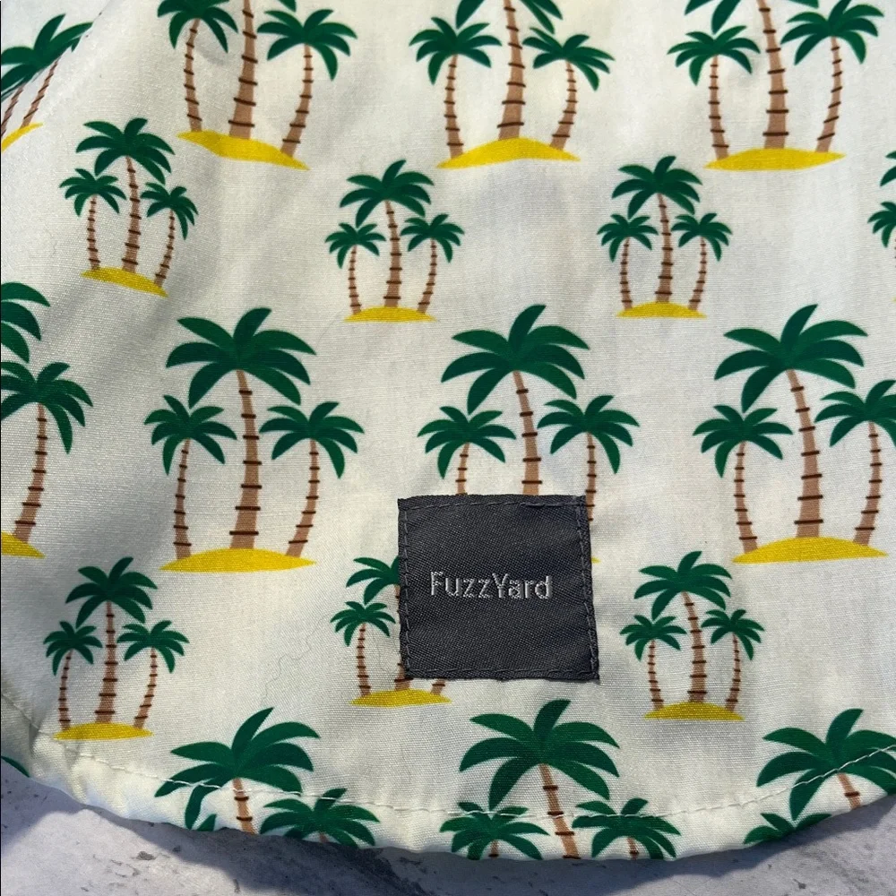 Fuzzyard size 2 small dog Palm Tree Print top shirt clothes pet outfit